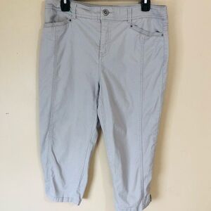 Style & Co Cropped Pants Silver Capri